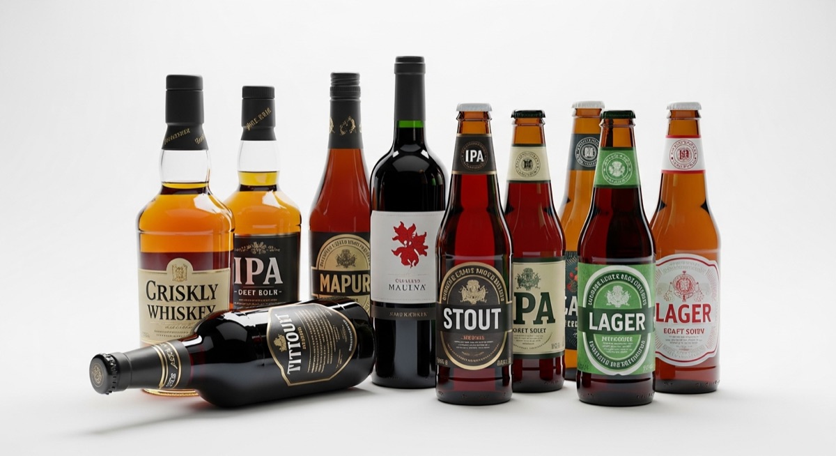 Professional liquor bottle product photos for a Shopify store